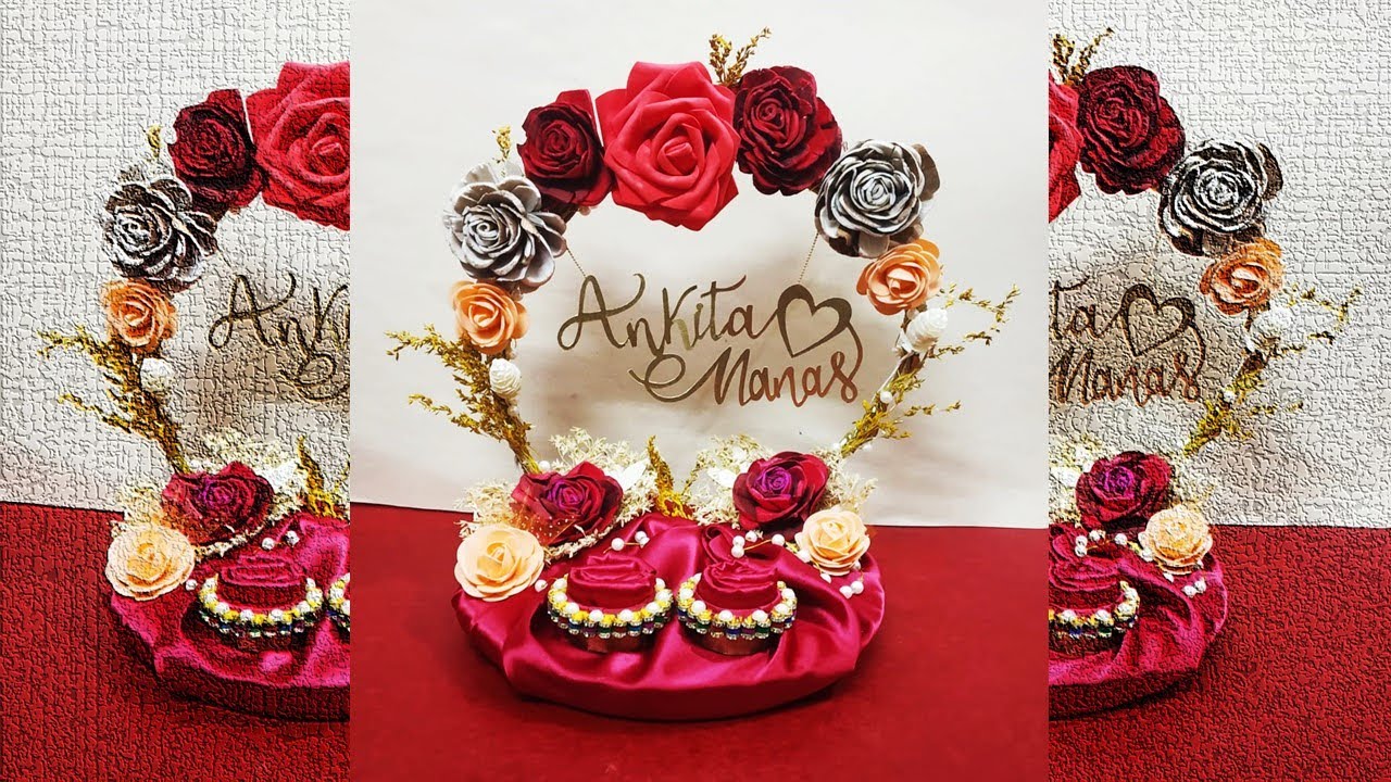 Engagement Ring Tray Decoration with Flowers – Anantmaya