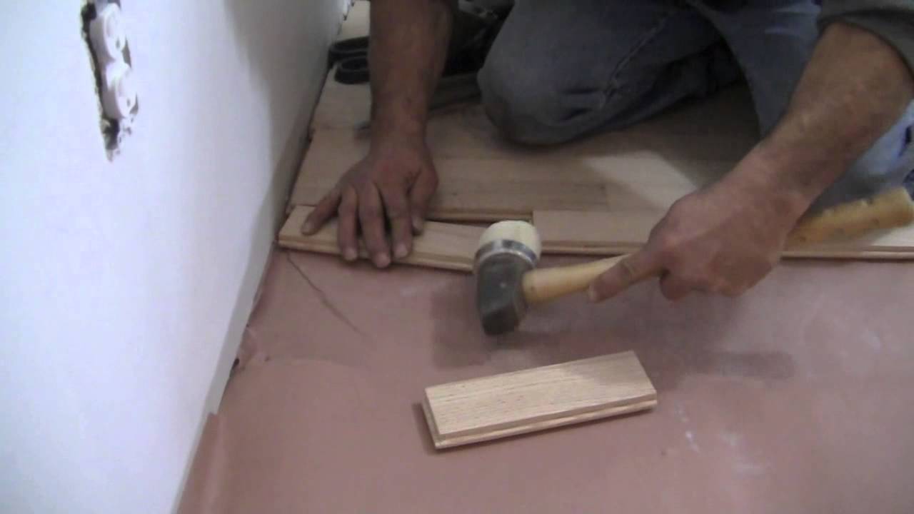 How To Install Hardwood Floor Youtube