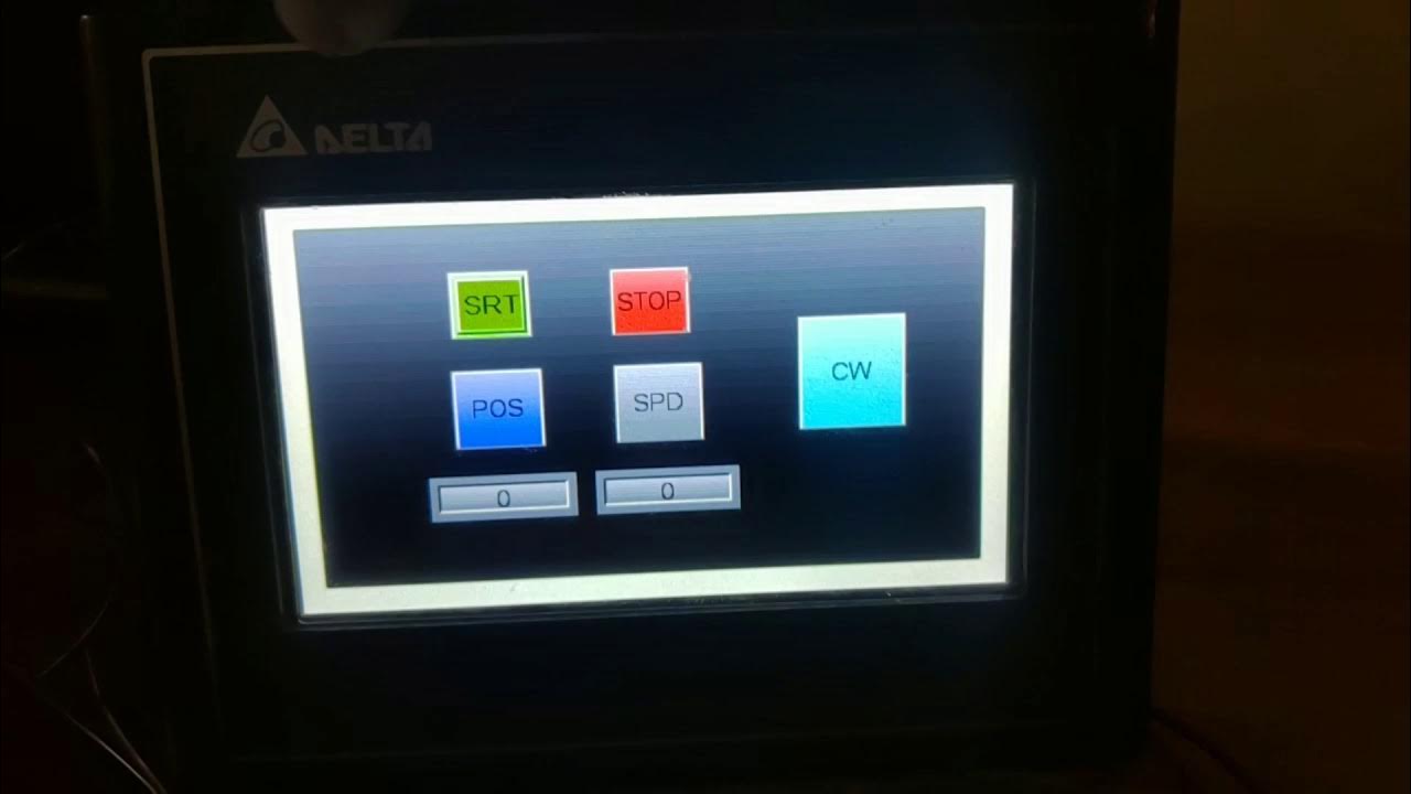 Stepper motor control using Delta HMI and PLC YouTube