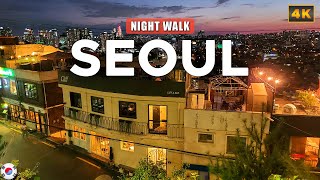 Seoul KOREA - Night Walk Haebangchon to Itaewon Special Tourist Zone 2023