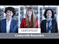 Certificat conformit financire  dauphine executive education