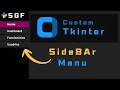 07SGF || SideBar Menu com Customtkinter: Criando a Home Page do nosso sistema.