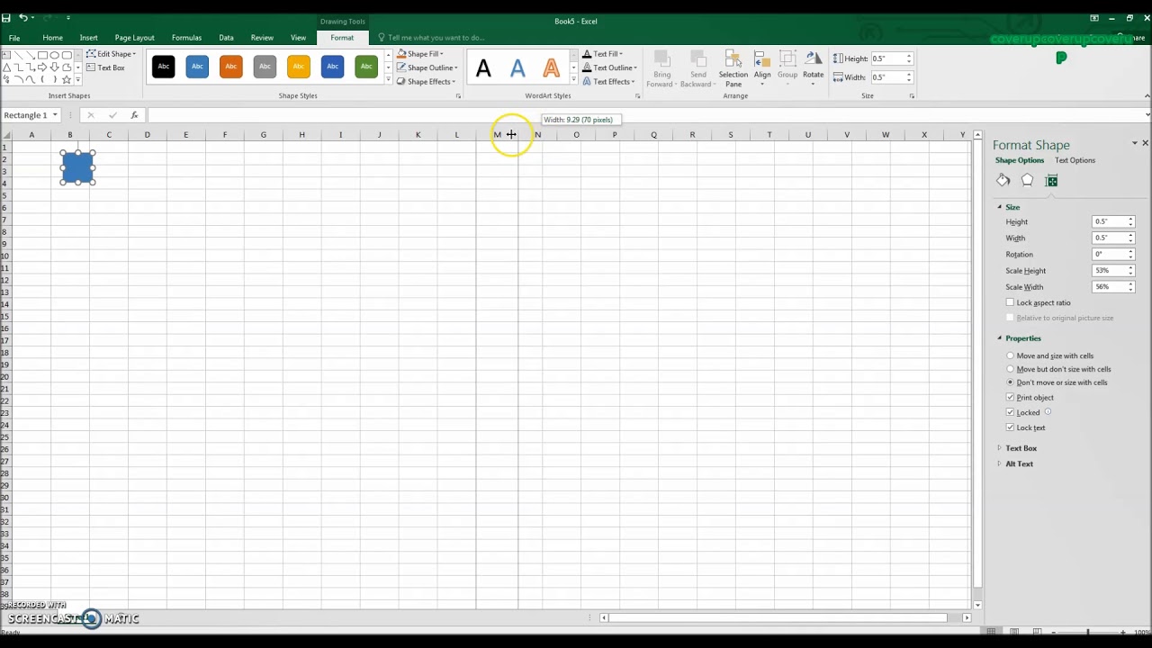 how-to-create-graph-paper-in-excel-youtube