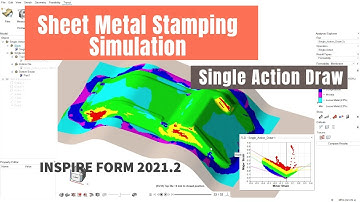 Sheet metal forming simulation of single action draw process with Inspire Form 2021.2 (Thai)