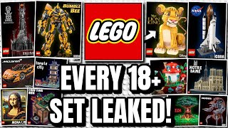 EVERY Lego 18+ 2024 SET LEAKED! (50+ Sets!)