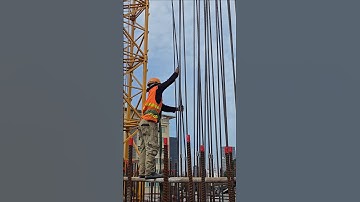 Column rebar work #shorts #construction #skills