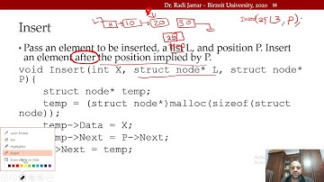 COMP2321 - Linked List Lecture 8 Dr. Radi Jarrar