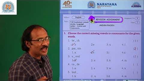 12TH AUG AP CLASS I ENGLISH REVISION ASSIGNMENT 2 KEY