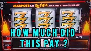 DOUBLE SILVER FIRE TRIPLE SEVENS RESPIN#slot #gamblinggame #casino #slotscasinogames #slotmachine