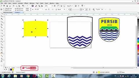 TUTORIAL MEMBUAT LOGO PERSIB DI COREL DRAW X7