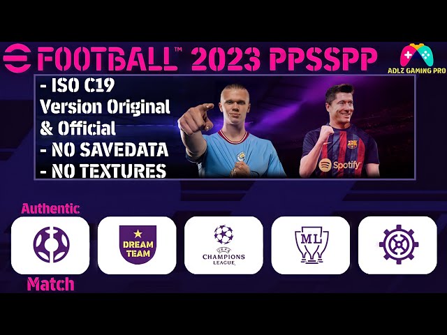 PES PPSSPP ISO Download For Android [PSP Latest 2023]