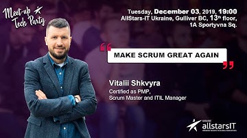 Meetup Tech Party | Make Scrum Great Again | AllStarsIT