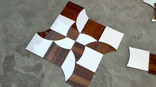 How to create center flooring design 3d tiles