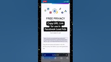 How to Create Privacy Policy URL for Facebook, Linkedin, TikTok Lead Ads