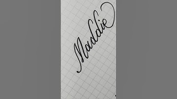 ☆Maddie☆ #calligraphy #handwriting #lettering #writing #signature #art