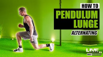 How To Do An ALTERNATING PENDULUM LUNGE | Exercise Demonstration Video and Guide