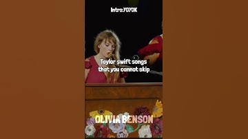 Taylor swift songs that you cannot skip | #taylorswift #shorts