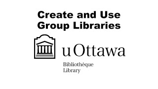 Create and use Group Libraries
