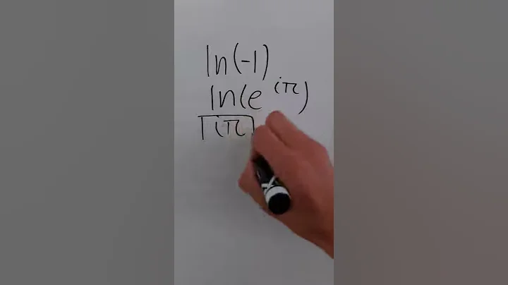 The natural log of a negative number? ln(-1) #shorts