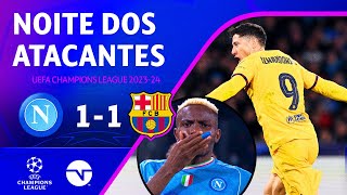 Thumbnail for LEWANDOWSKI E OSIMHEN FAZEM GOL DE CENTROAVANTE E DEIXAM DECISÃO PRO 2º JOGO | NAPOLI 1X1 BARCELONA