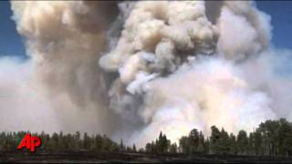 Raw Video: Arizona Wildfire Poses Health Threat