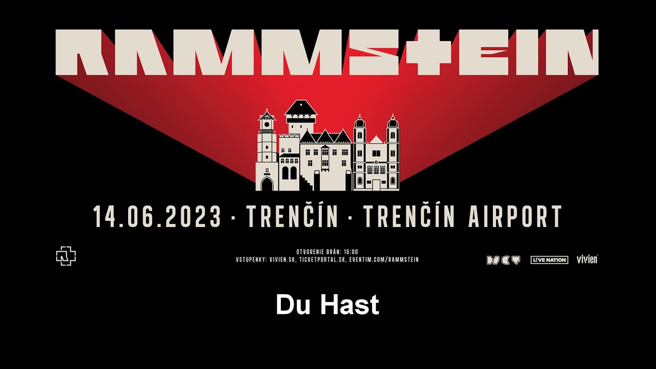 RAMMSTEIN - Du Hast /live/, European Stadium Tour 2023, Trenčín Aiport ...