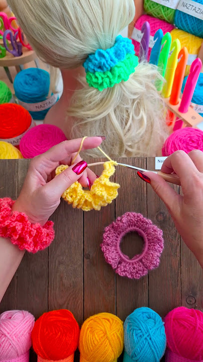 Crochet Scrunchies #shorts