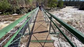 Raging Rapids under Swinging Bridge at Jay Cooke State Park (May 14, 2022)