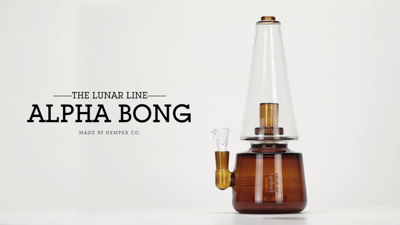 HEMPER GLASS: Lunar Line x Alpha Bong