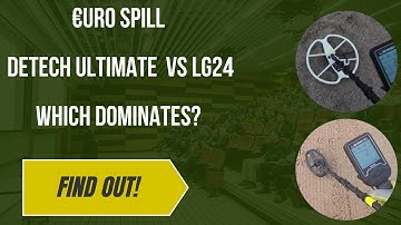 Nokta Legend SHOCK FIND! EUROS ON THE BEACH!  Detech Ultimate 13 vs. Nokta LG24 - Which Coil Wins?