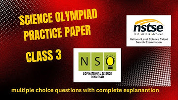 Science Olympiad preparation  practice paper / class 3 set 2 /  multiple choice questions