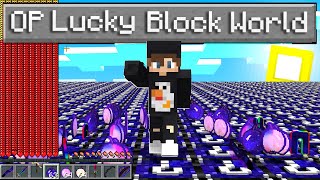 OP Lucky Block World | ماين كرافت: عالم من اقوى بلوكات حظ باللعبة😨!!(ضد 100 تنين)🐲🔥!!؟