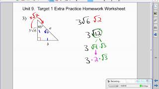U9 Target 1 Extra Practice WS Number 3