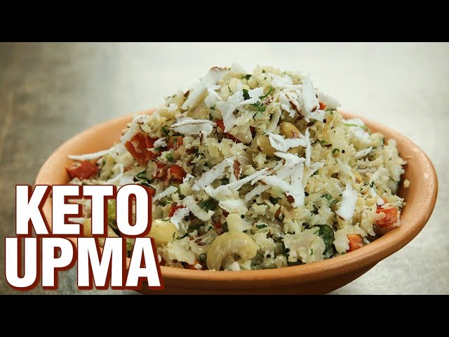 Keto Upma Recipe | Keto Cauliflower Upma | Keto Recipes | Breakfast Recipes | Varun Inamdar | Get Curried