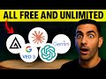Every Paid AI - Now FREE &amp; UNLIMITED (100% Legal)