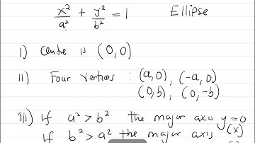 Ellipse and the Translated Axes  - Analytical Geometry