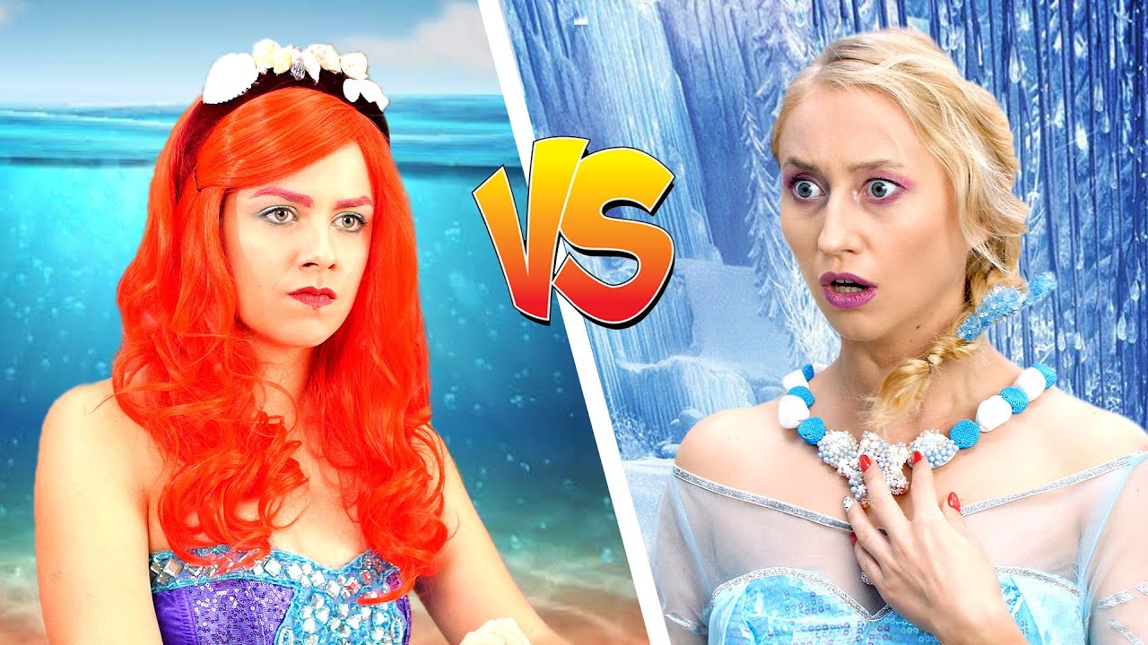 DISNEY PRINCESSES Go BACK TO SCHOOL! 7 Fun School Pranks and Hacks With Elsa, Ariel and Maleficent