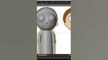 Making Morty in Blender #shorts #blender #rickandmorty
