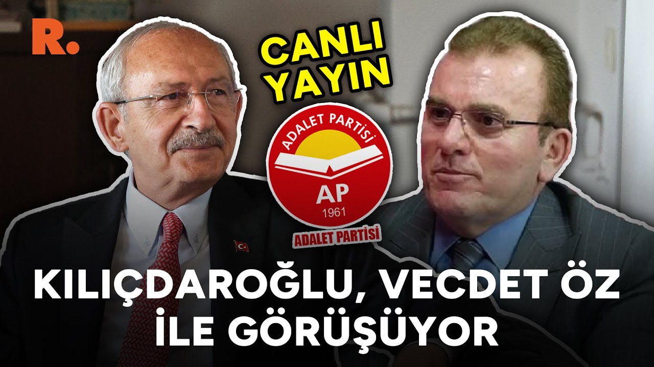 ⁣Kemal Kılıçdaroğlu, ATA İttifakı’ndan ayrılan Adalet Partisi lideri Vecdet Öz ile görüşüyor #CANLI