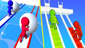 Bridge Race 💠 Snow Race - NEW TRAILER Gameplay All Level Android iOS ADVANCE GAMEPLAY pro gaming