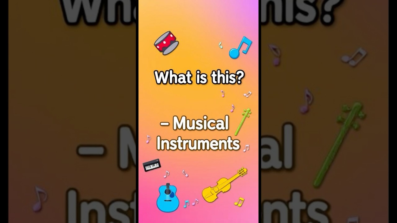 Guess the Instrument! Fun Kids Vocabulary Short – Music Challenge!