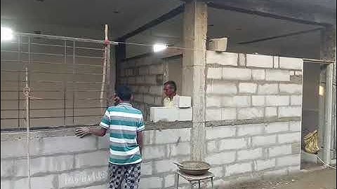 AAC BLOCK WINDOW FITING TECHNIC