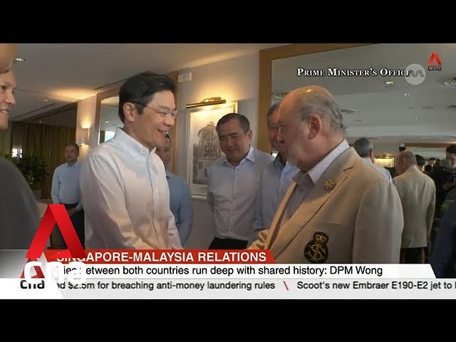 Malaysia's king observes Singapore's parliament during state visit class=