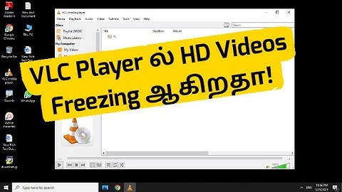 How to Fix VLC Player hanging while playing HD Videos | RAM Solution | Tamil