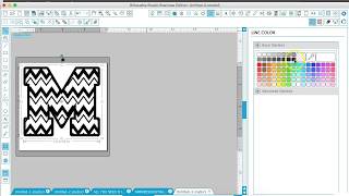 Creating Chevron Letters Patterns In Silhouette Studio
