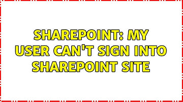 Sharepoint: My User can