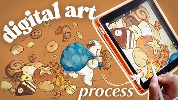 How I Illustrate On Procreate (Brushes & Clipping Masks!)