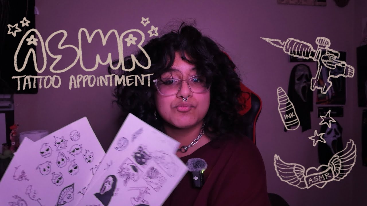 ASMR | late night tattoo session ✦ real tattoo gun, needle, ink & soft whispers 