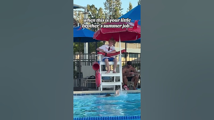 I just can’t help it when this is my little bro’s first job! #bigsister #lifeguard #prank #rescue