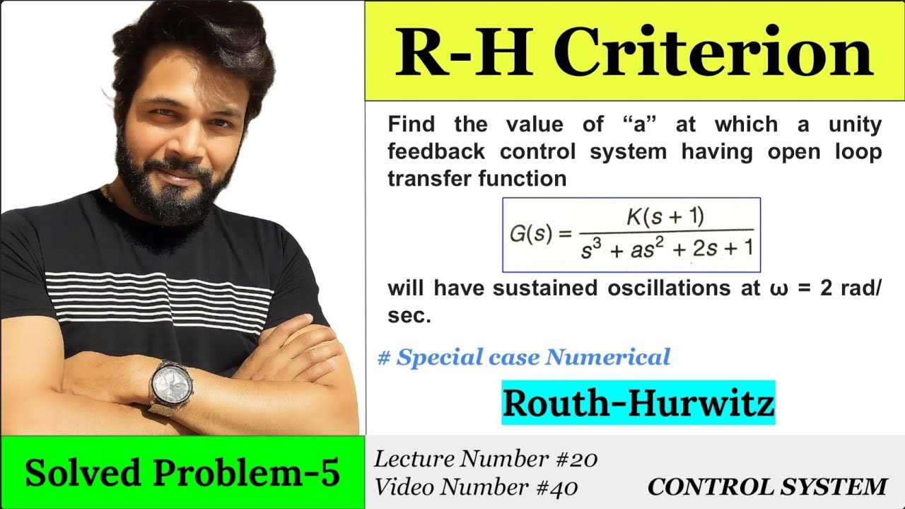 RH Criterion | Solved Problem - 5 | Control System